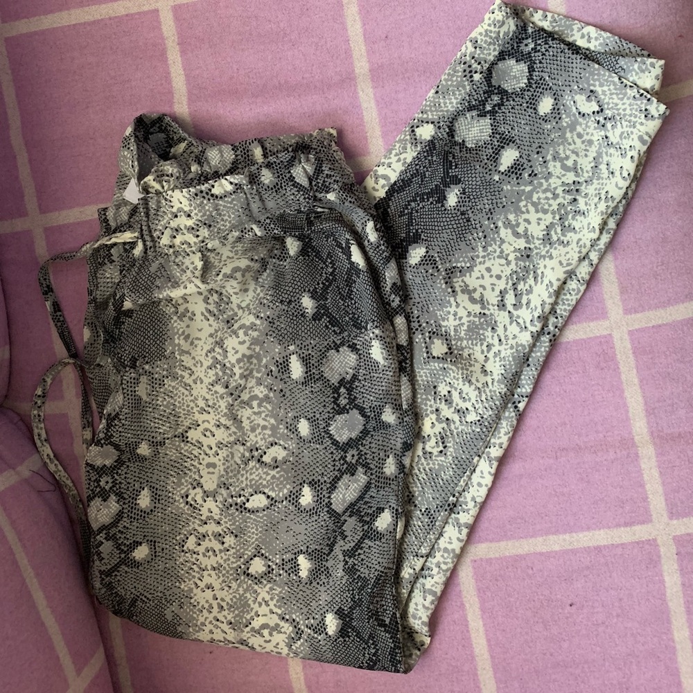 Bishop + Young silk snakeskin pants